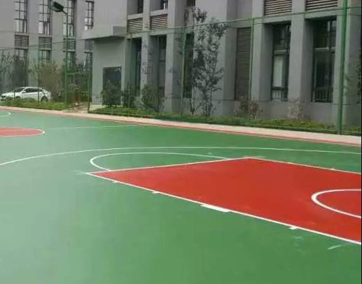西永养护中心硅PU篮球场